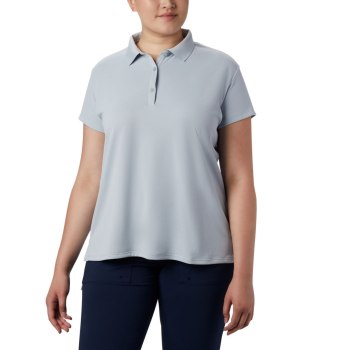 Columbia PFG Innisfree Short Sleeve Plus Size, Polo Grises Para Mujer | 948607-BYZ